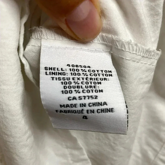 💚 Alfred Sung White eyelet cotton dress - US4 - Picture 3 of 7